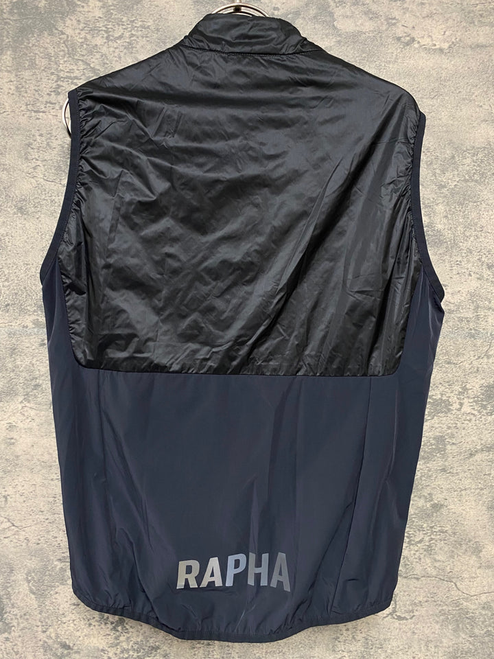 KD606 ラファ Rapha PRO TEAM INSULATED GILET サイクルベスト ジレ 紺 M