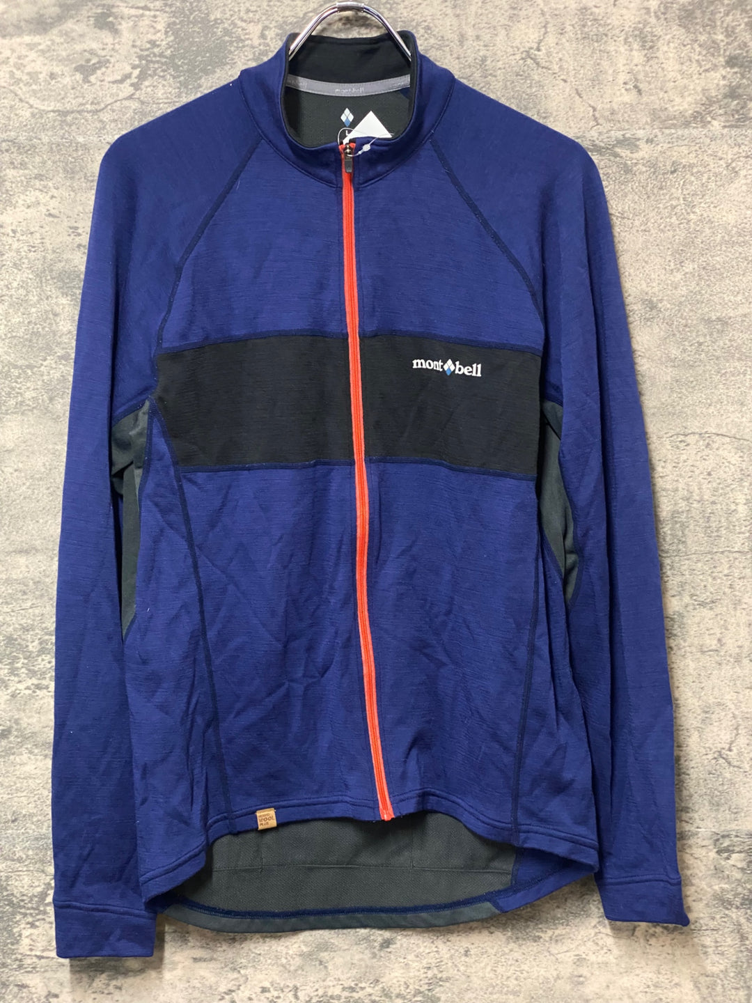 KN649 モンベル mont-bell 長袖 サイクルジャージ 紺 L