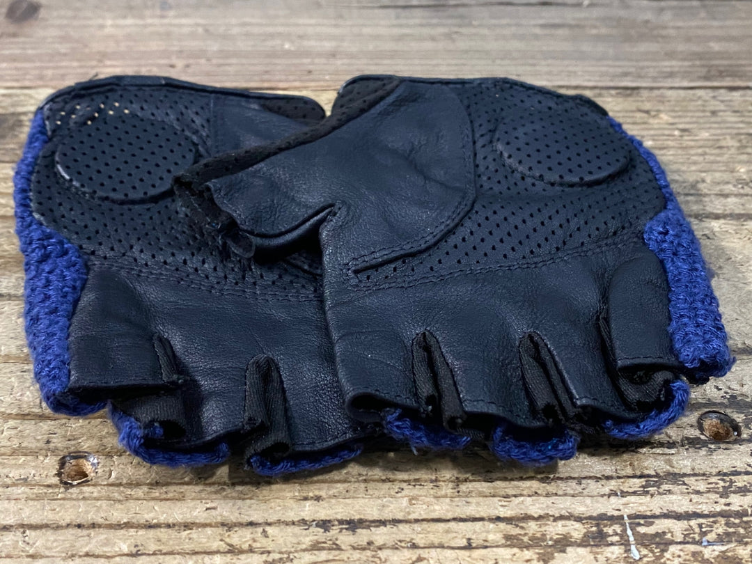 KH999 ラファ Rapha CLASSIC MITTS 指切り グローブ 紺 黒 ※サイズ不明