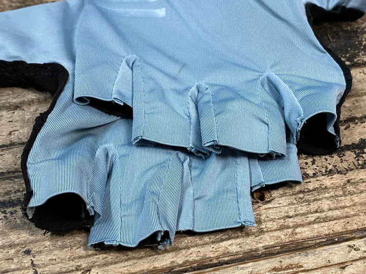 JU410 ラファ Rapha PRO TEAM MITTS 指切り グローブ 水色 黒 M