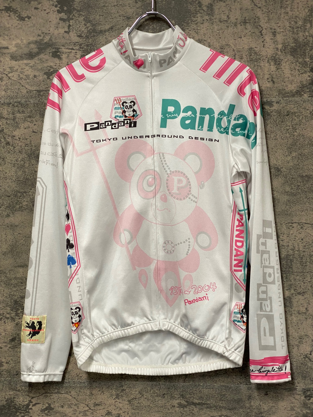 JT534 パンダーニ Pandani 長袖 サイクルジャージ 白 L