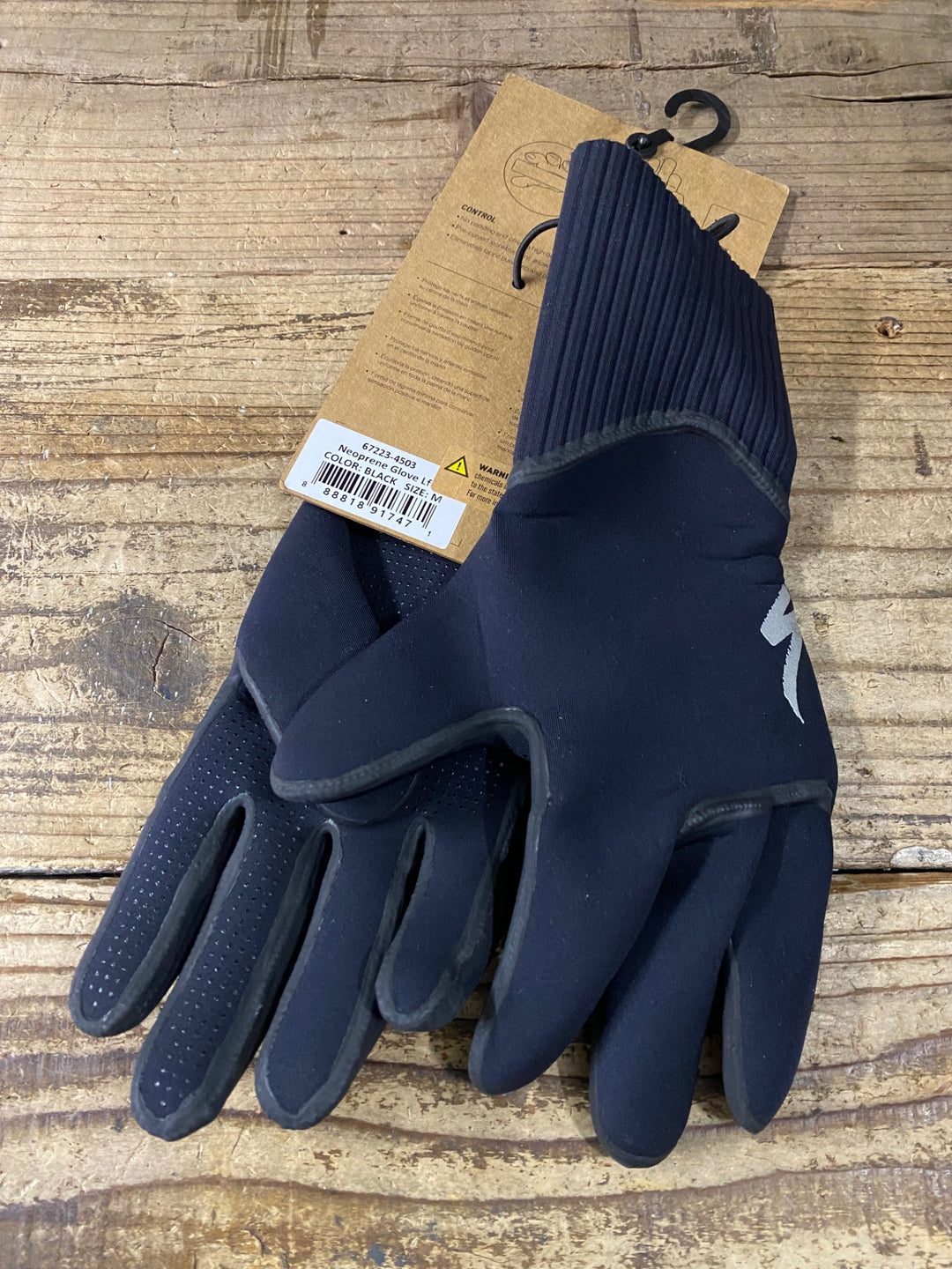 JV883 スペシャライズド SPECIALIZED Neoprene GLOVE 長指 グローブ 黒 M