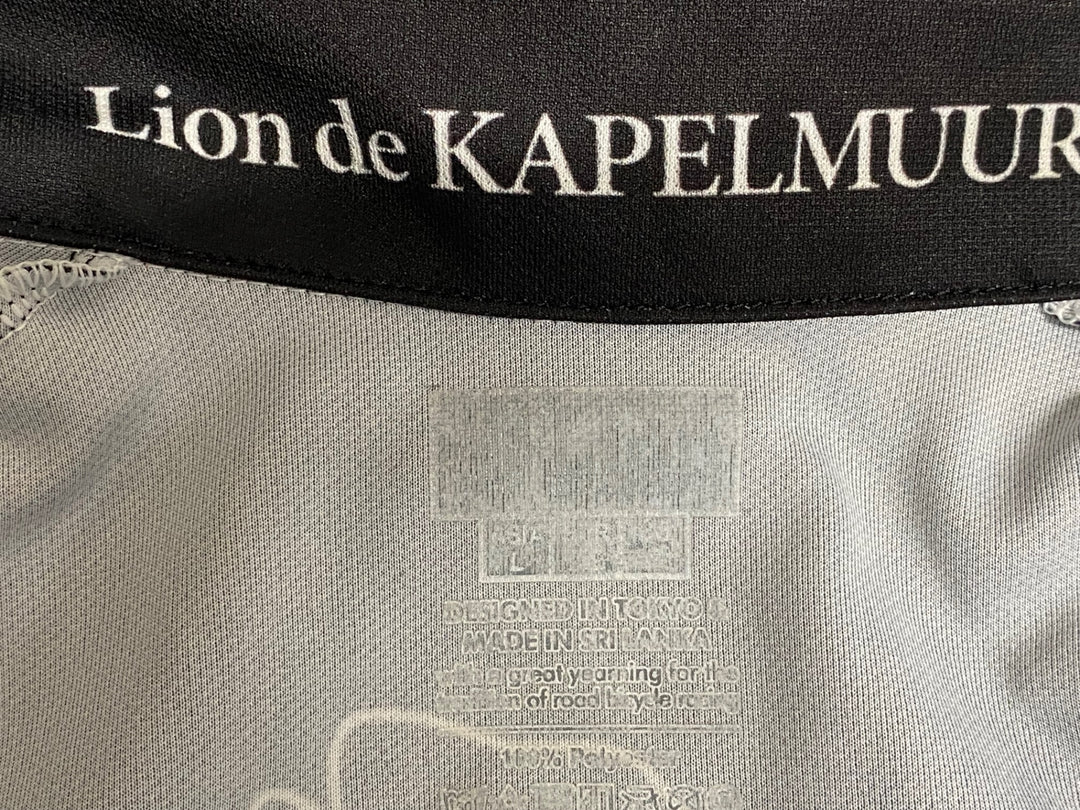 KC198 リオンドカペルミュール Lion de KAPELMUUR 半袖 サイクルジャージ 黒 L