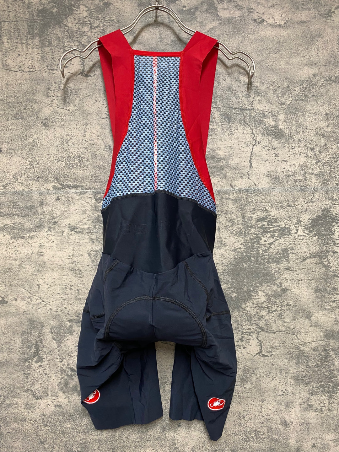 KB227 カステリ CASTELLI ロッソコルサ ROSSO CORSA PREMIO ビブショーツ 黒 L ※ロゴ劣化