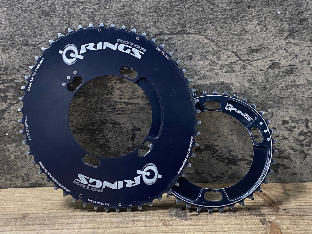KL560 ローター ROTOR QRINGS チェーンリング 52/36T BCD110 4アーム