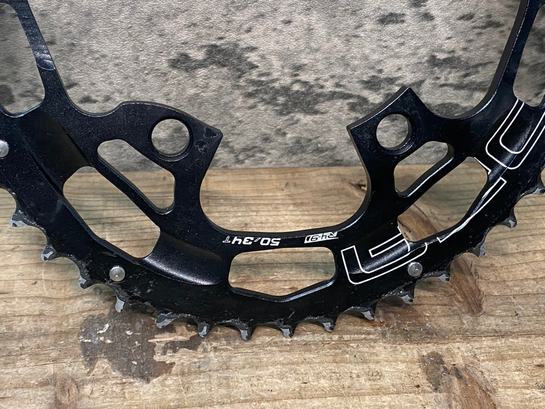 JO926 リデア RIDEA PowerRing W2T  R4-9 チェーンリングセット 50/34T 11S