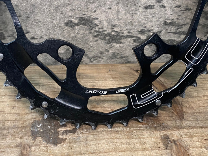 JO926 リデア RIDEA PowerRing W2T  R4-9 チェーンリングセット 50/34T 11S