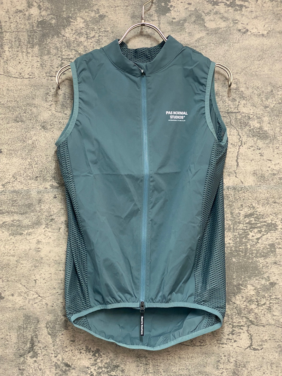 JY500 パスノーマルスタジオ PAS NORMAL STUDIOS Mechanism Stow Away Gilet ジレ サイクルベスト ターコイズグリーン M