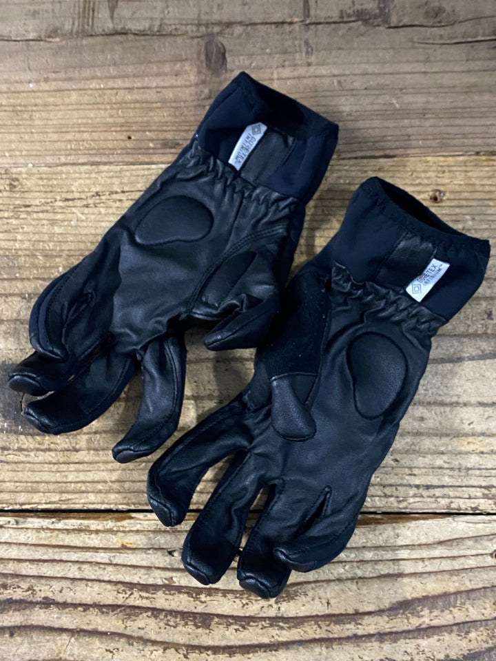 KJ051 モンベル mont-bell 長指 ウィンターグローブ 黒 M 裏起毛 GORE TEX INFINIUM