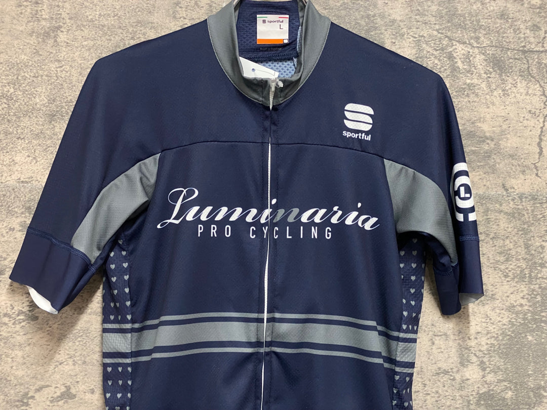 JV149 スポーツフル sportful 半袖 サイクルジャージ 黒 L