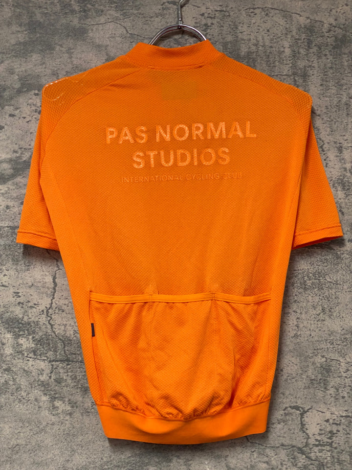 KJ291 パスノーマルスタジオ PAS NORMAL STUDIOS Men's Solitude Mesh Jersey 半袖 サイクルジャージ オレンジ XS