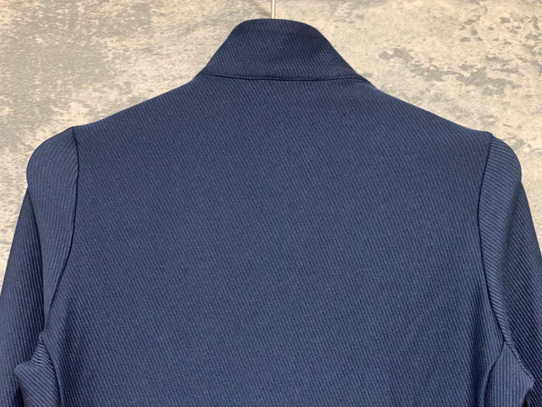 KF516 カフェドシクリステ Cafe du Cycliste Clemence man 長袖 サイクルジャージ 紺 XS