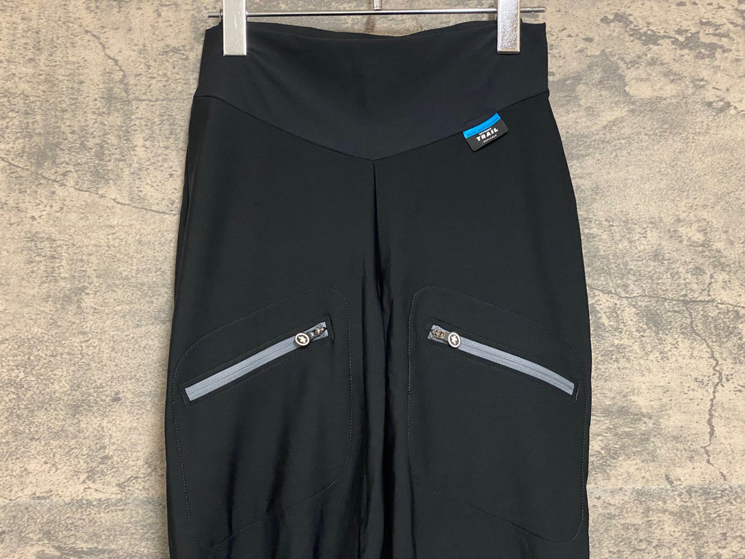 KQ670 アソス assos MOD.DEP. WINTER CARGO PANTS ロングパンツ 黒 S 裏起毛
