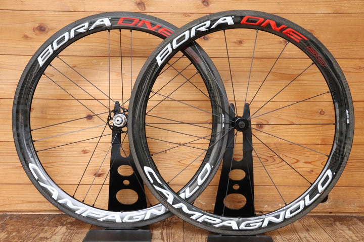 カンパニョーロ CAMPAGNOLO ボーラワン BORA ONE 50 AC3 カーボン クリンチャー シマノ 11S/12S ホイールセット 17C 【芦屋店】