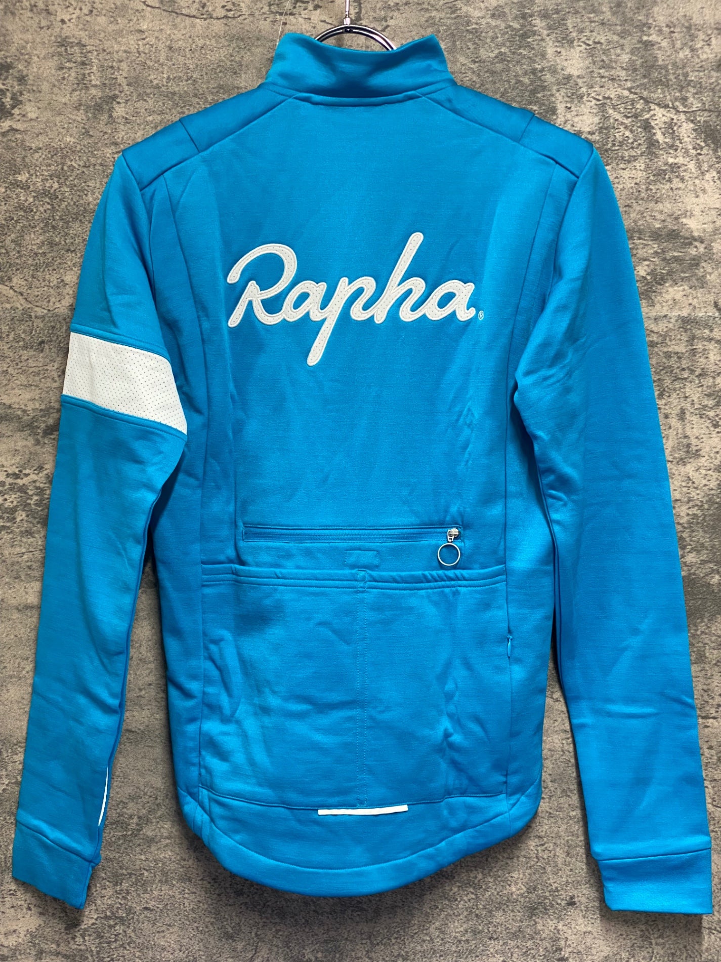 JV176 ラファ Rapha WINTER JERSEY 長袖 サイクルジャケット 水色 XS
