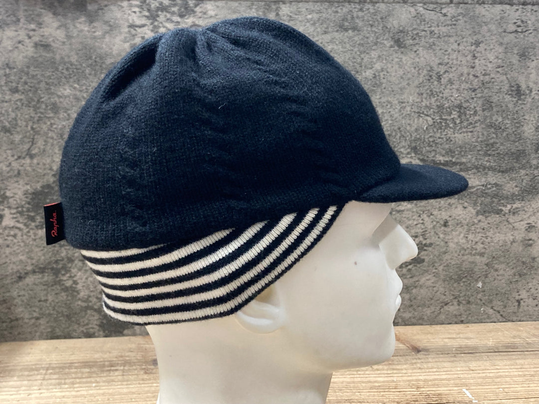 KP529 ラファ Rapha ニット サイクルキャップ 黒 F