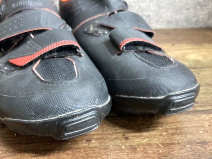 JY084 シマノ SHIMANO ME3 SH-ME300-E ビンディングシューズ EU42 黒赤 2穴