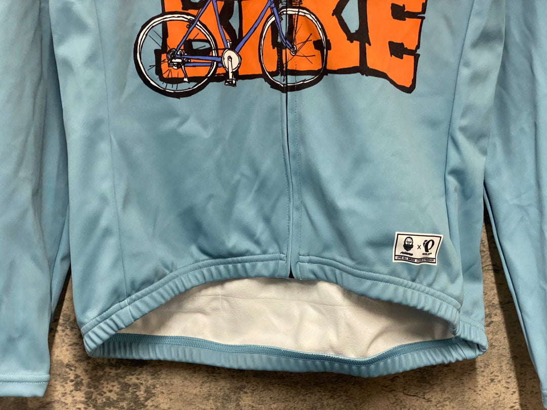 KP254 パールイズミ PEARL iZUMi rinne 長袖 サイクルジャージ 総柄 L 裏起毛