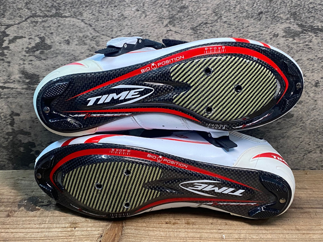 JR518 タイム TIME ULTEAM RS CARBON ビンディングシューズ 白 EU42