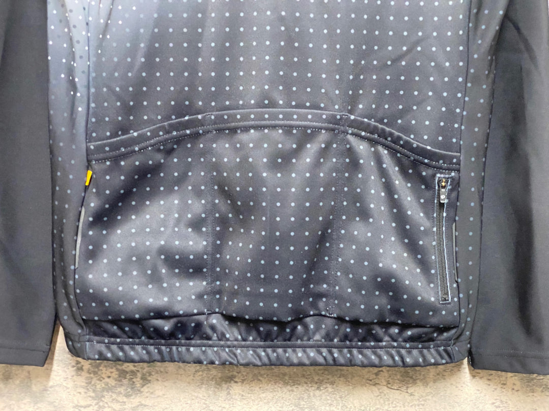 JZ253 パールイズミ PEARL iZUMi BASIC FIT 長袖 サイクルジャージ 黒 白 L 裏起毛