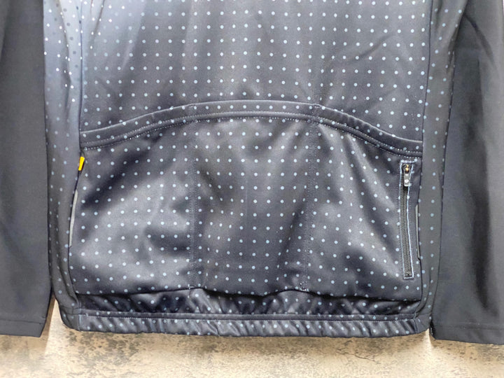 JZ253 パールイズミ PEARL iZUMi BASIC FIT 長袖 サイクルジャージ 黒 白 L 裏起毛