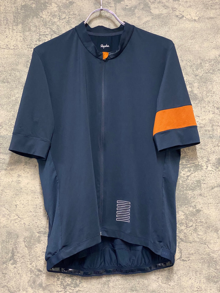 KR567 ラファ Rapha PRO TEAM TRAINIMG JERSEY Ⅱ 半袖 サイクルジャージ 紺 XXL