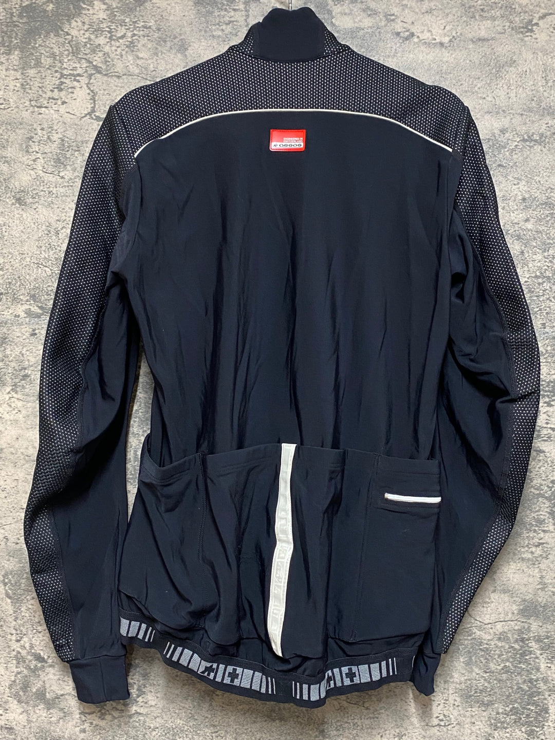 JQ217 アソス assos AIR BLOCK 851 長袖サイクルジャケット 黒 M 裏起毛 ほつれあり