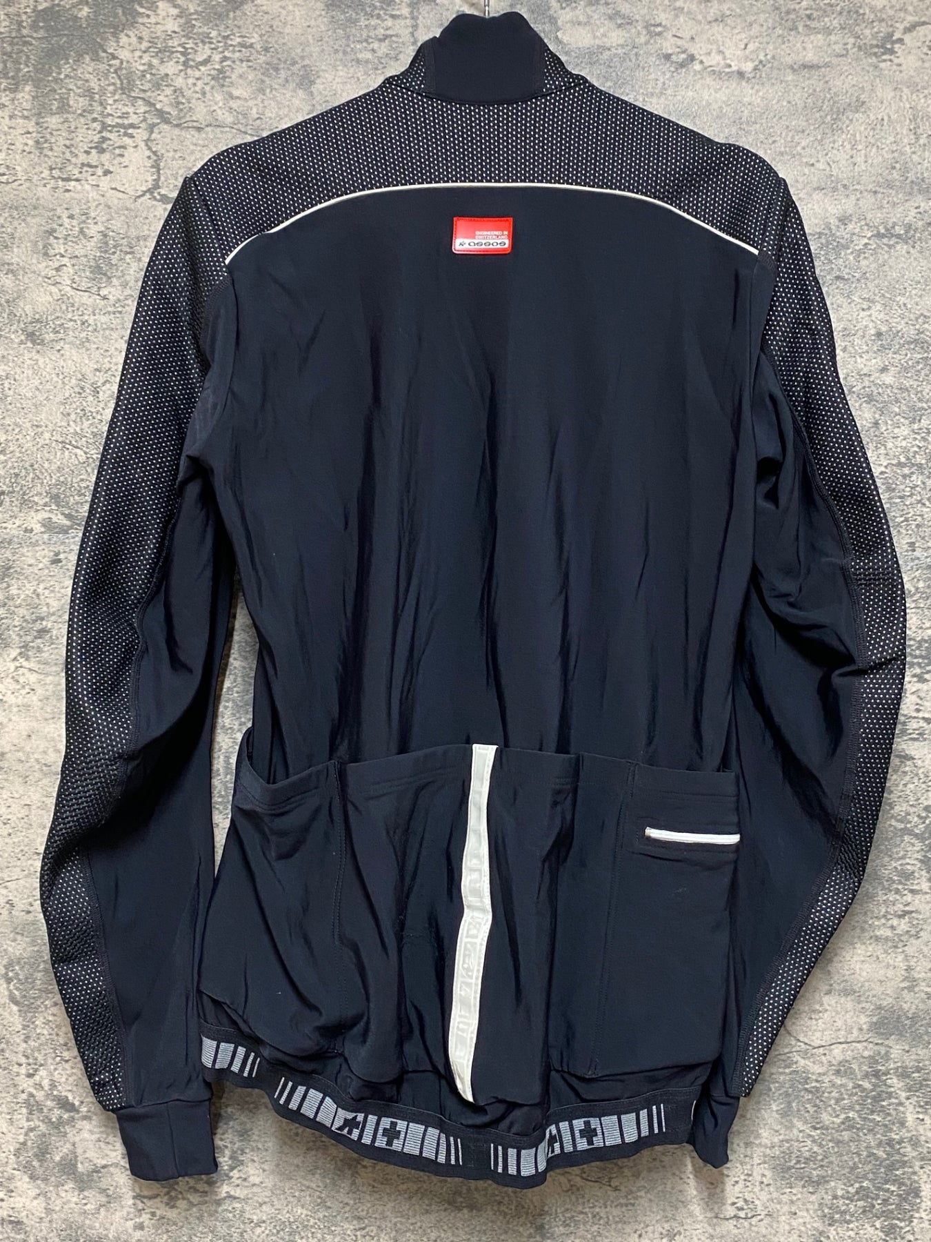 JQ217 アソス assos AIR BLOCK 851 長袖サイクルジャケット 黒 M 裏