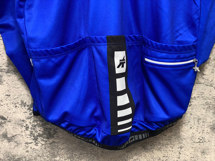 JY643 アソス ASSOS AIRBLOCK 799 EVO 長袖 サイクルジャージ 青 黒 XL