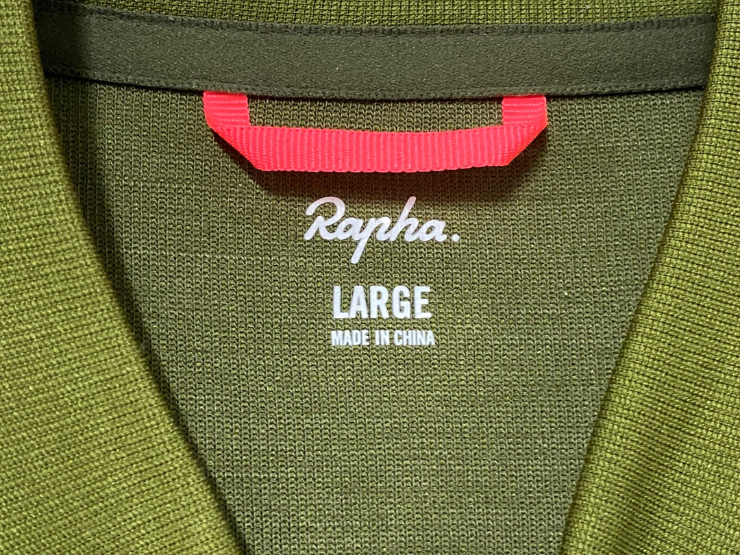 KJ110 ラファ Rapha MEN'S BREVET JERSEY 半袖 サイクルジャージ オリーブ L