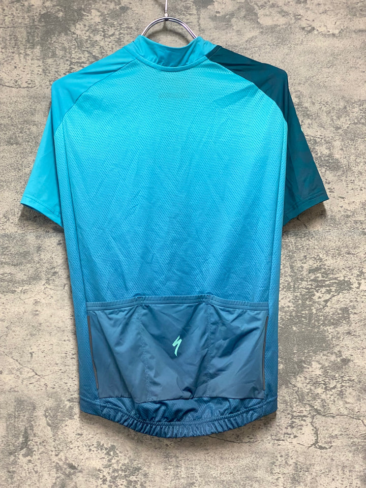 KI079 スペシャライズド SPECIALIZED SL JERSEY SS 半袖 サイクルジャージ 青緑 S