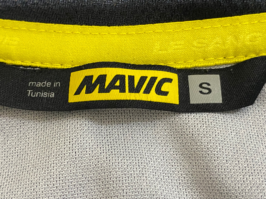 JU568 マヴィック MAVIC 半袖 サイクルジャージ 黒 黄 S
