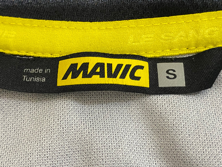 JU568 マヴィック MAVIC 半袖 サイクルジャージ 黒 黄 S