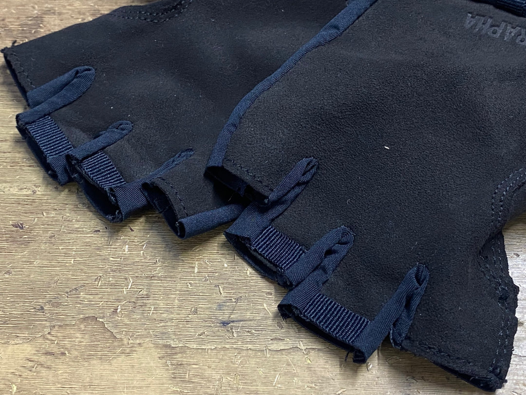 KB342 ラファ Rapha PRO TEAM MITTS 指切り グローブ 紺 黒 M