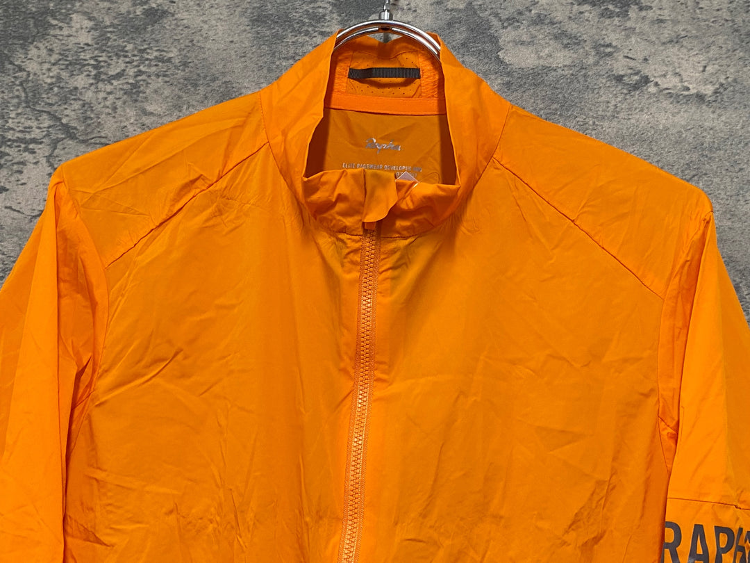 KE552 ラファ Rapha PRO TEAM LIGHTWEIGHT WIND JACKET 長袖 ウィンドブレーカー オレンジ M