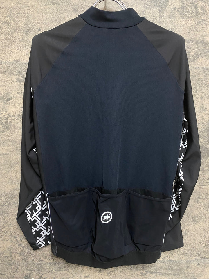KO593 アソス assos MILLE GT Spring Fall Long Sleeve Jersey 長袖 サイクルジャージ 黒 M 裏起毛