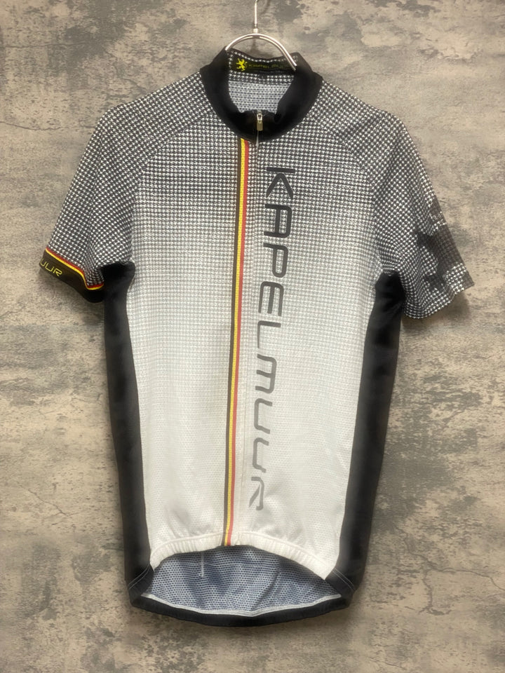 KG555 カペルミュール KAPELMUUR 半袖 サイクルジャージ 白黒 L