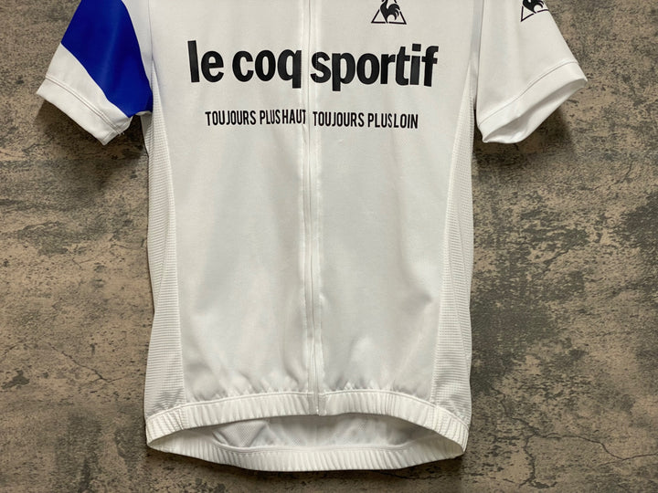 JP154 ルコックスポルティフ le coq sportif 半袖 サイクルジャージ 白 S