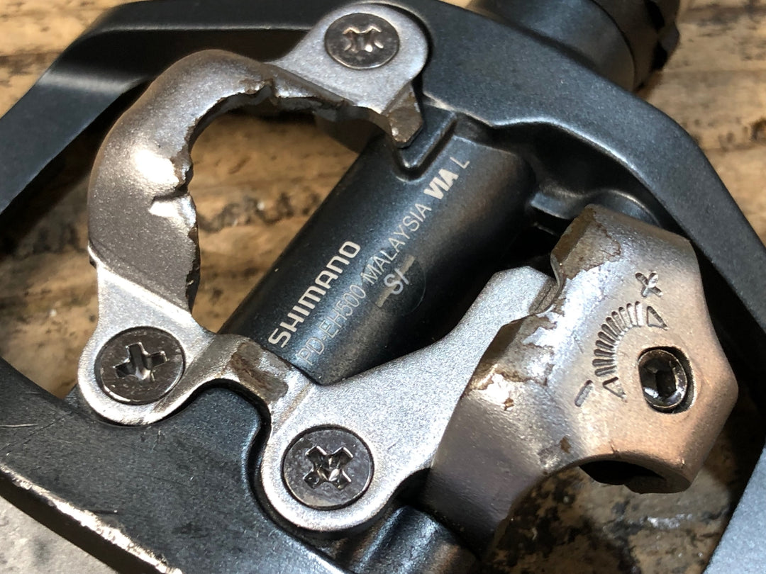 JO686 シマノ SHIMANO PD-EH500 ビンディングペダル SPD 片面フラット