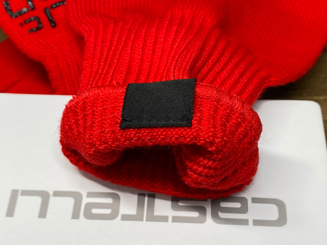 IV736 カステリ CASTELLI CORRIDORE グローブ 赤 L/XL