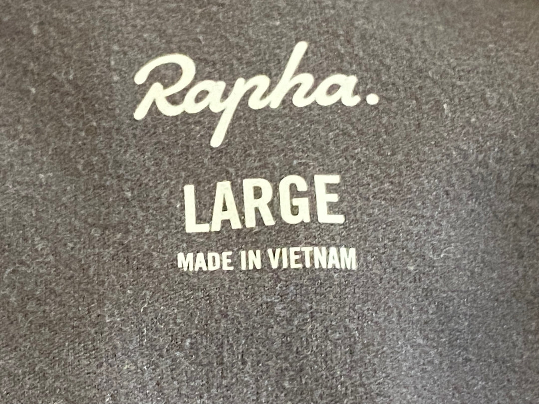JV499 ラファ Rapha CORE LONG SLEEVE JERSEY 長袖 サイクルジャージ スモークブラウン L 裏起毛