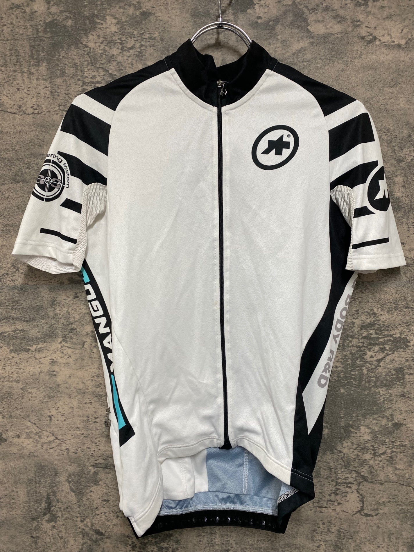 アソスassos ErlkoenigSS Jersey半袖サイクルジャージ白黒S アソス