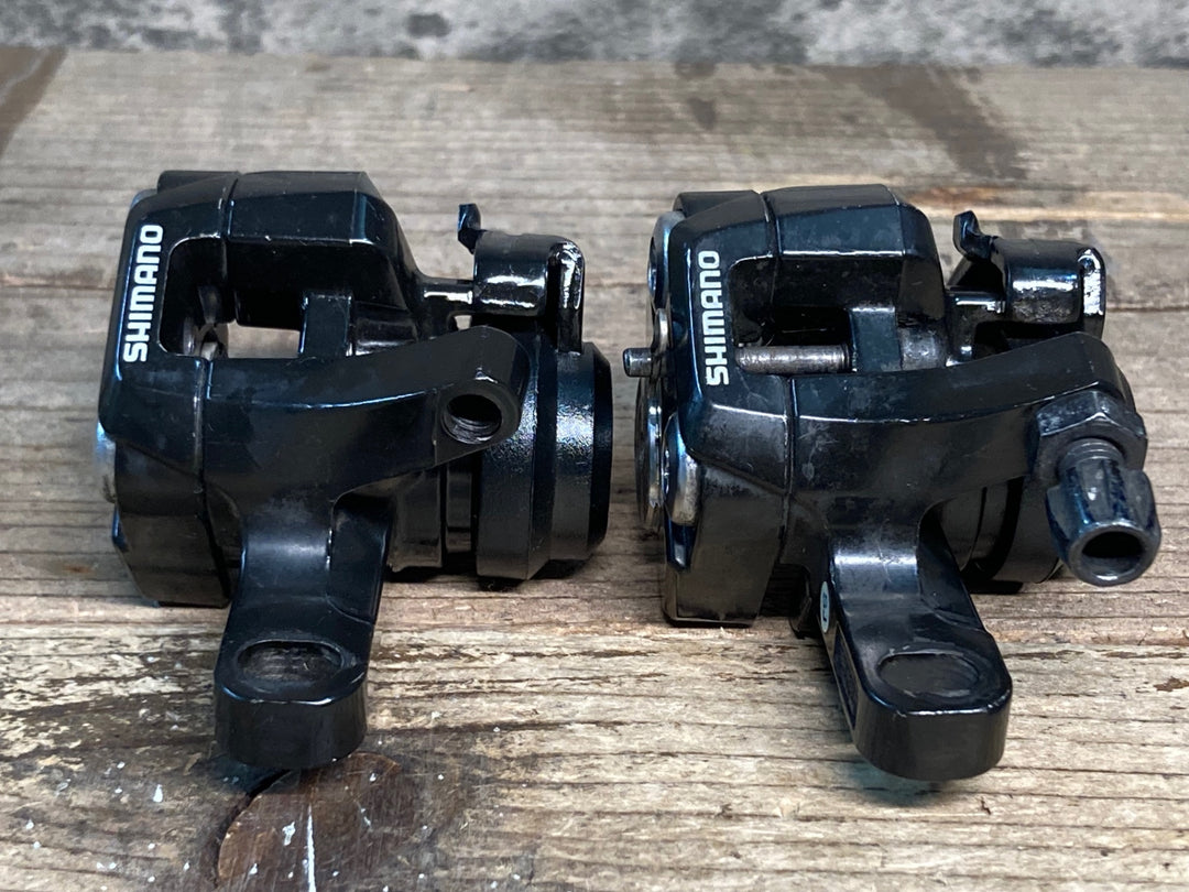 JC576 シマノ SHIMANO BR-R317 機械式 ディスクブレーキ キャリパー 前後セット ※アジャスタ欠品