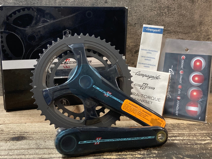 JS201 カンパニョーロ CAMPAGNOLO SUPER RECORD FC15-SR062CT クランクセット TI 170mm 52/36T