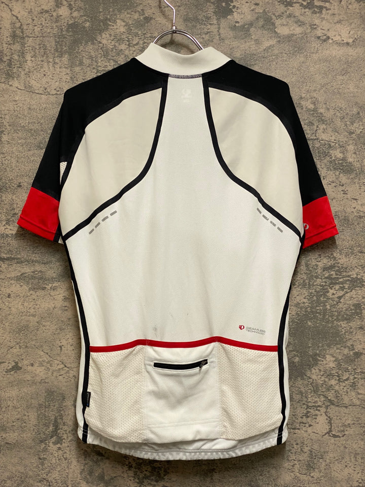 JP711 パールイズミ PEARL iZUMi 半袖 サイクルジャージ 黒 白 XL