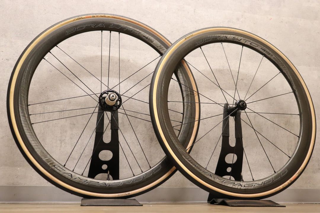 カンパニョーロ CAMPAGNOLO ボーラ BORA WTO 45 カーボン チューブレス ホイールセット シマノ 12/11S 19C 【さいたま浦和店】