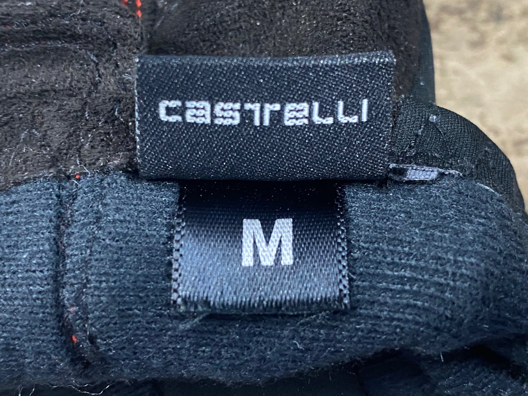 KD937 カステリ CASTELLI ROSSOCORSA 長指 グローブ 黒 M 裏起毛