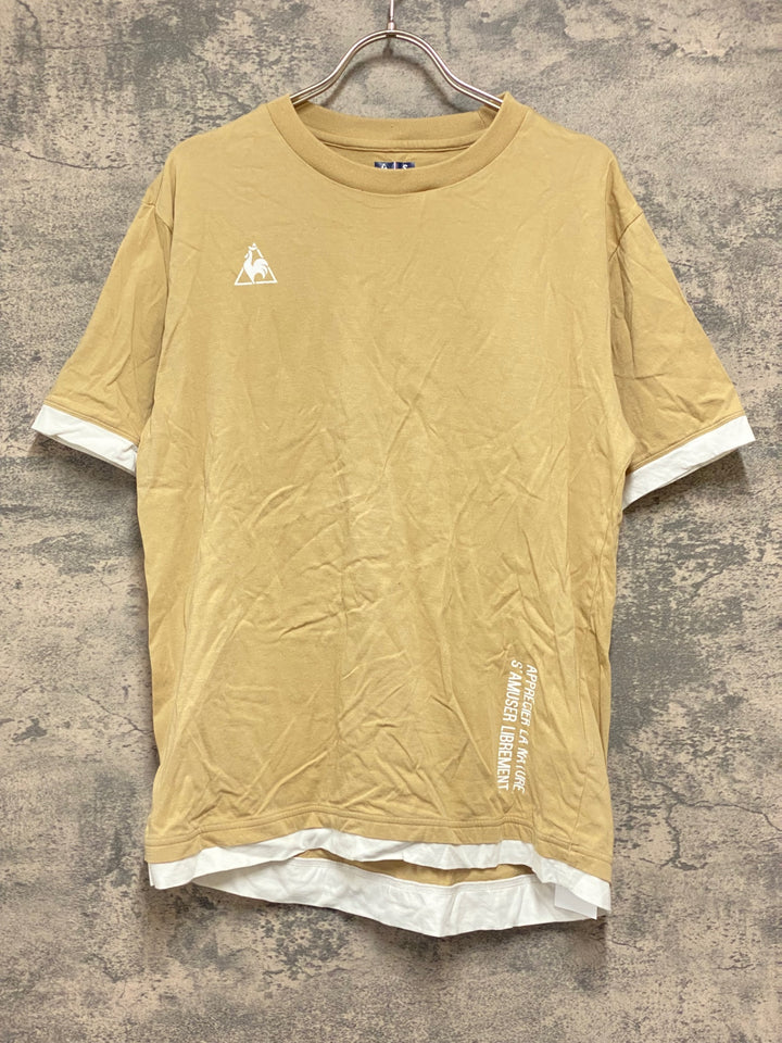 JZ840 ルコックスポルティフ le coq sportif 半袖 Tシャツ カーキ S
