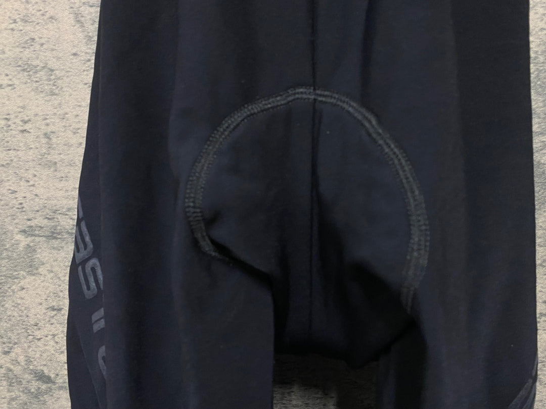 KB493 カステリ CASTELLI ビブタイツ 黒 L 裏起毛