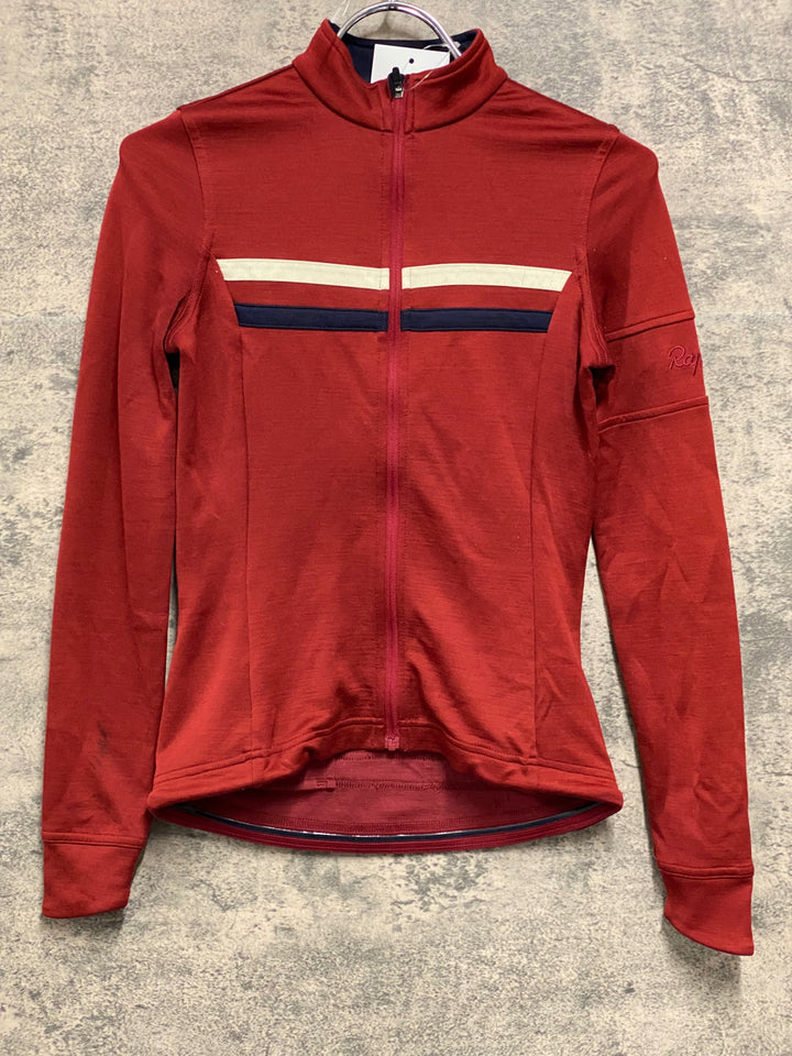 JW806 ラファ Rapha WOMEN'S LONG SLEEVE BREVET JERSEY 長袖 サイクルジャージ 赤 XXS レディース